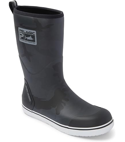 Gill Men\'s Tall Yachting Rubber Boots Black / Gray Size 7.5 Gill Tall Yachting Boots, Black, Size Men main image 2