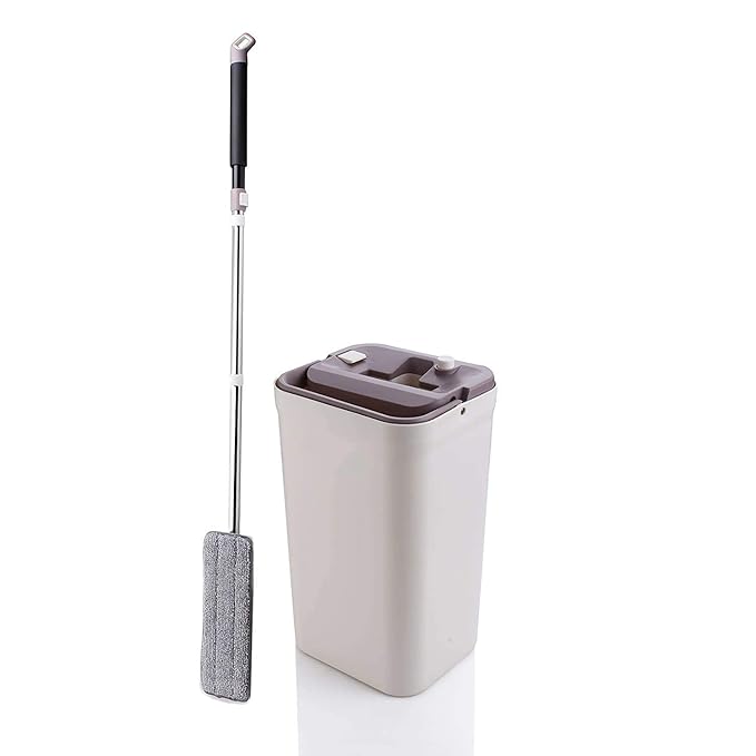DYNAMIC CREATION Mop with Bucket HandsFree Microfiber Flat Spin Mop
