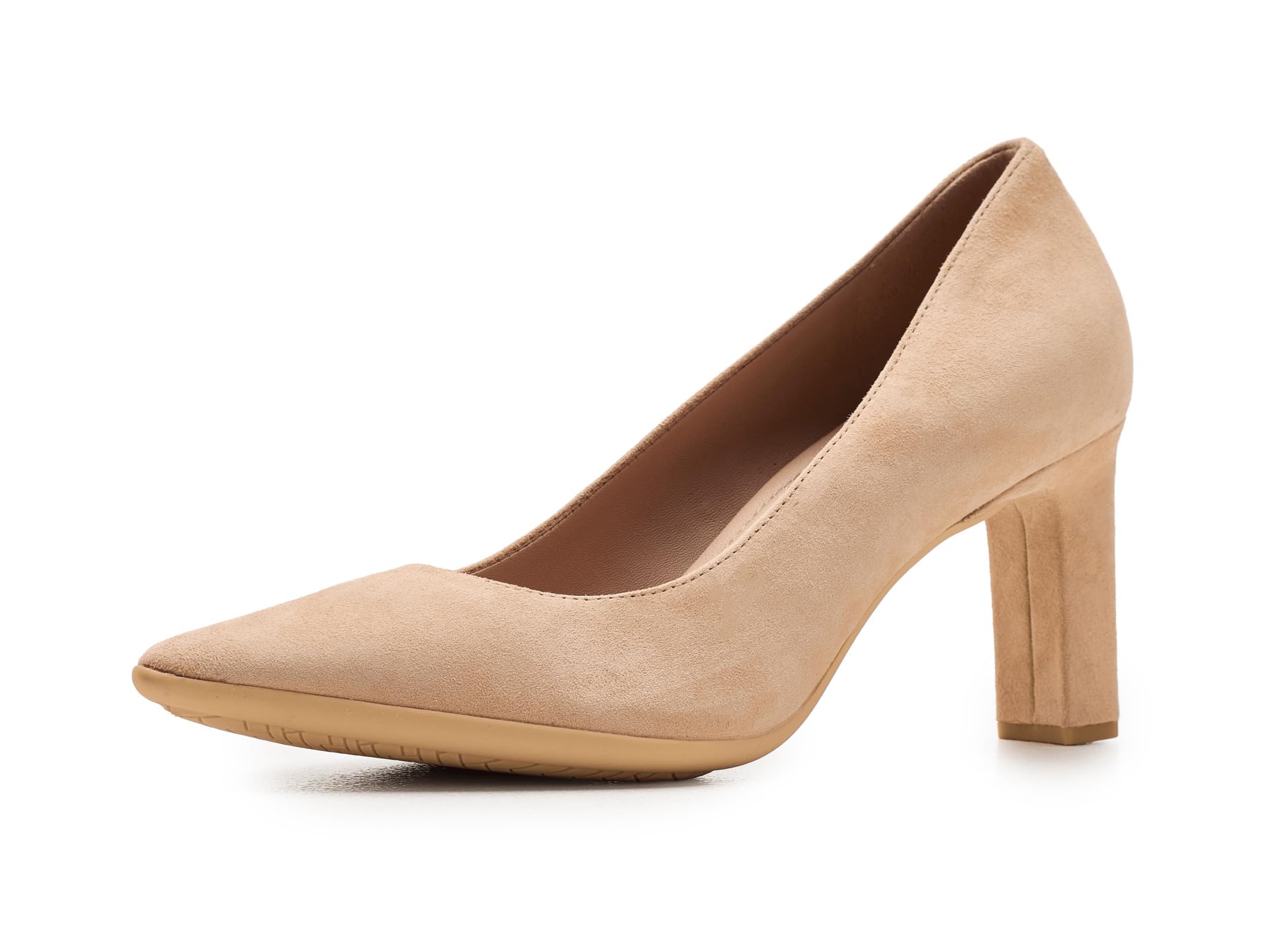 Cole Haan Women’s Shoes – 75MM High Heel Grand Ambition Angelica Pump, Tuscan Sand Suede, 6.5-C US