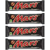 Arilon pack of Mars Chocolate Candy Bar, 2.2 oz, Caramel, Nougat, Milk Chocolate (4 full size bars)