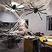 TissueDeep 59 Inch 150cm Giant Huge Black Spider Decorations, Halloween Outdoor Large Size Realistic Fake Hairy Spider Props Decor for Halloween Party, Patio Big Spiderweb Decorations