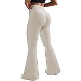OMKAGI Fleece Lined Flare Leggings for Women Butt Lifting High Waisted Yoga Pants