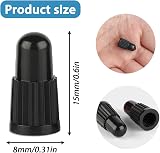 DALAETUS 30 Pcs Black Plastic Bike Dust Caps Presta Valve Caps Set view 2