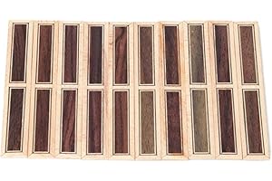 GAZECHIMP 10pcs Wooden DIY Classical Guitar Bridge Tie Block Inlay Luthier Supply