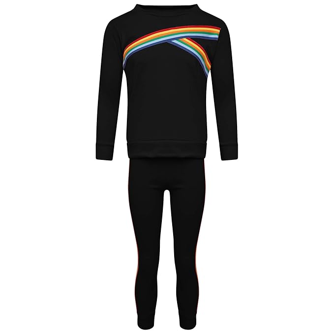 rainbow stripe tracksuit