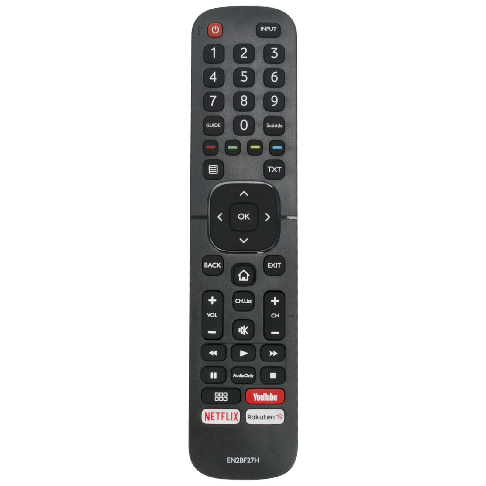 VINABTY EN2BF27H Replacement Remote Fit for Hisense TV H43B7120 H43B7140 H43B7160 H43B7100 H43BE7000 H43BE7010 H43BE7030 H43BE7050 H43B7100UK H43BE7000UK H50B7100 H50B7120