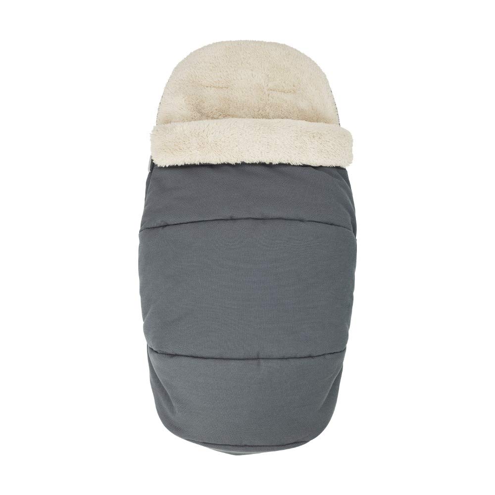 Maxi-Cosi kuschelig weicher 2-in-1 Fußsack, geeignet für alle Kinderwagen, auch als Sitzpolster verwendbar, grau