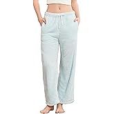 EK4YDNDS Women's Fleece Soft Pajama Pants Warm Plush Bottoms With Pockets Comfy Fuzzy Lounge Pj