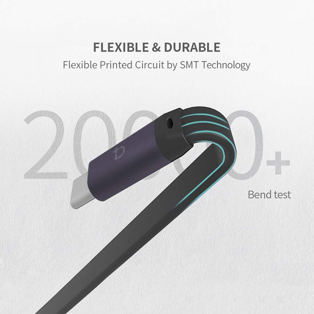 USB C to USB C Cable (0.72ft), 3.1 Gen 2 10Gbps 100W 4K Video Data Transfer Charging Cable for Samsung Galaxy S8, S9, S10,T5 LaCie SSD, MacBook Pro, iPad Pro 2018, and More (1-Pack)