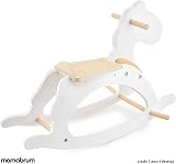 Mamabrum Wooden Rocking Horse White Classic Rocker Toy Child 1+ Year 50kg view 8