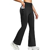 G Gradual Women's Fleece Lined Pants Water Resistant Winter Warm Thermal Leggings Hiking Yoga Pants Women with Zipper Pocket