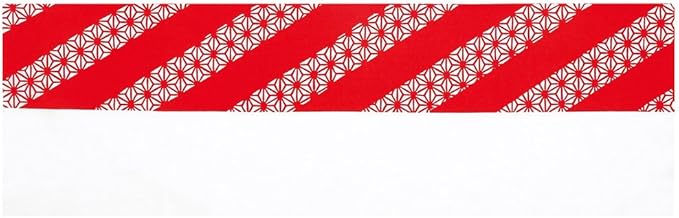 Amazon Co Jp 注染本染め長尺手拭い 麻の葉 赤 100枚 名入れ のし紙掛けする 納期約35日 服 ファッション小物