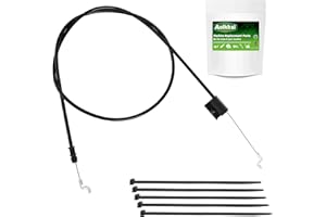 AOLKKSI 532183567 Control Cable for for Poulan Husqvarna 5521chv 5521rs Craftsman Lawn Mower 182755 532182755 60-109 Cable Parts 83567 Engine Zone Control Cable Z Bend on Each End