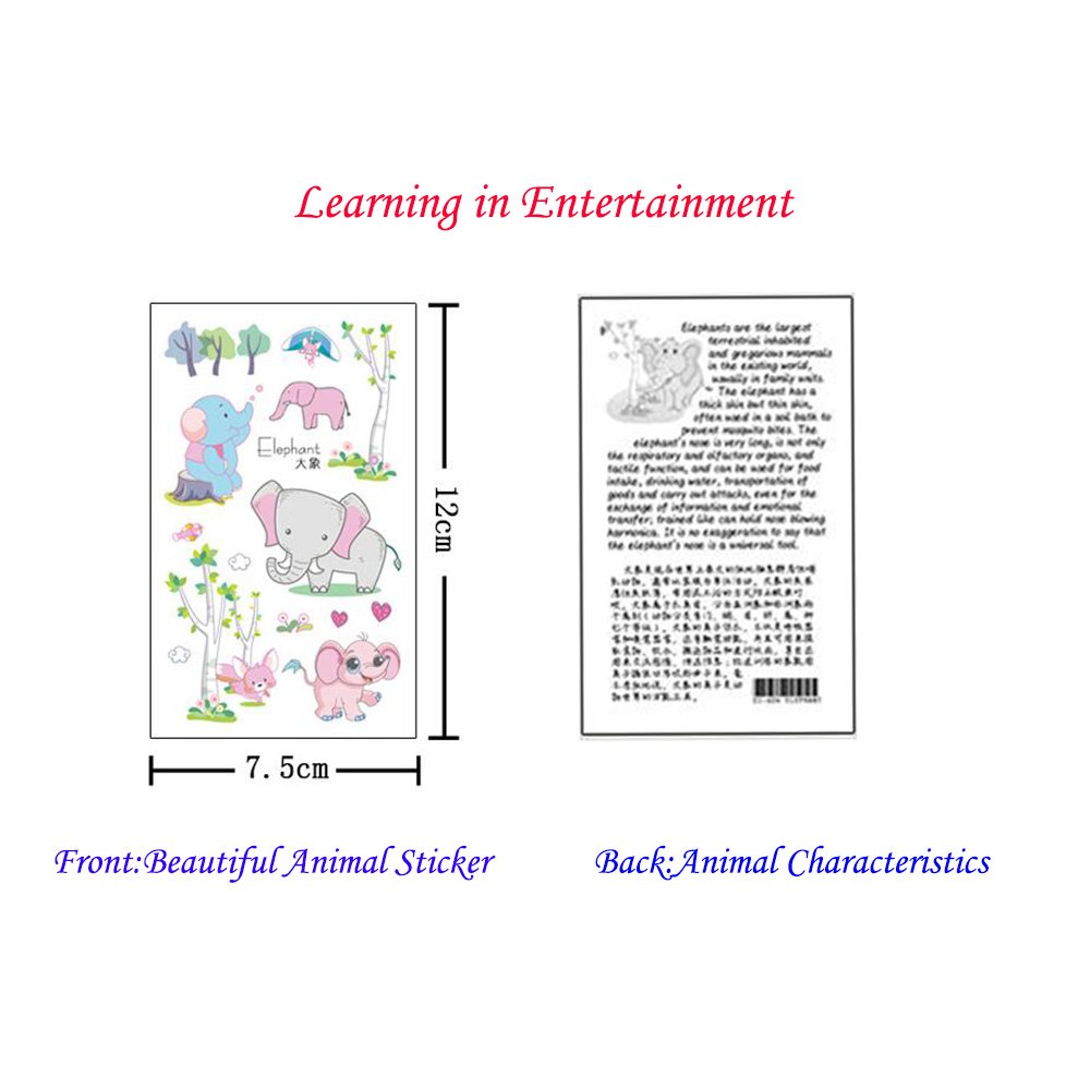 Morkia Tatuajes Temporales Para Niños Niñas, 100pcs Dibujos Animados Animales Perfecto Para piñata Niños Infantiles Fiesta de Cumpleaños Regalo Bolsas Relleno