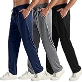 3PC or 5PC Men's Zipper Jogger Pants, Breathable & Flexible Fit, Comfortable for Sports & Casual Wear, Sweatpants for Men