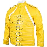EA Emerald Apparel Men's Freddie Jacket Mercury-Freddie Rock star Jakcet Leather-Freddie Faux Leather Jacket Mercury Concert