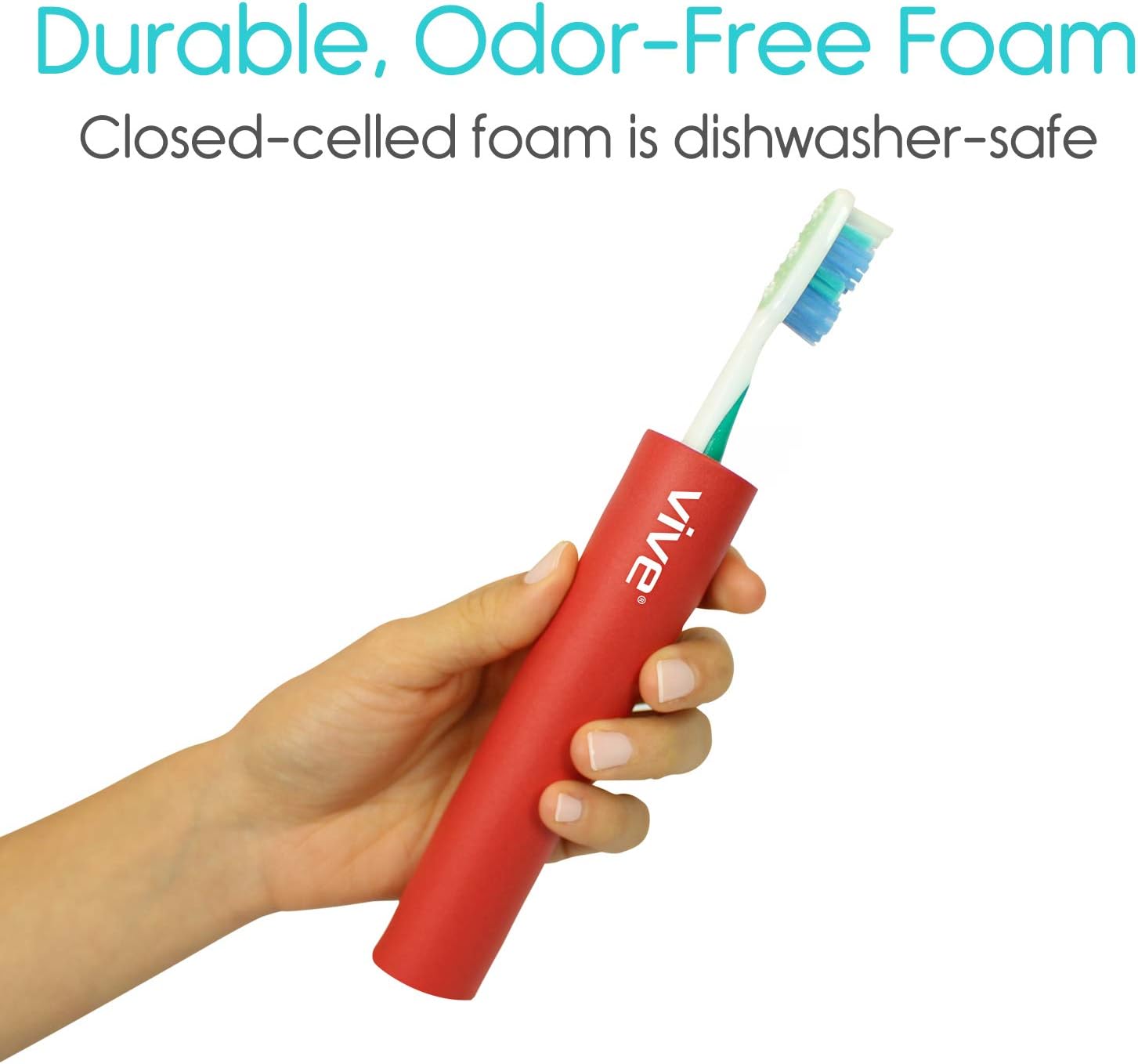Vive Foam Tubing (9 Pack) - Utensil Padding Grips - Spoon, Fork Round Hollow Medical Closed Cell Tube - Cut to Length - Provides Wider, Larger Grip Pipe Tool for Dexterity, Disabled, Elderly: Health & Personal Care