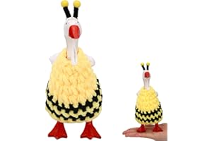 7 inch Desk Goose Outfit Set, Adorable Bee Clothes and Hat Funny Mini Desktop Goose Clothes Accessories Suitable for Dressing