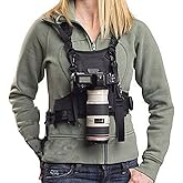 Nicama S-VEST Camera Carrying Chest Harness Vest System with Secure Strap for 1 Camera Canon Nikon Sony Panasonic Olympus Fuji