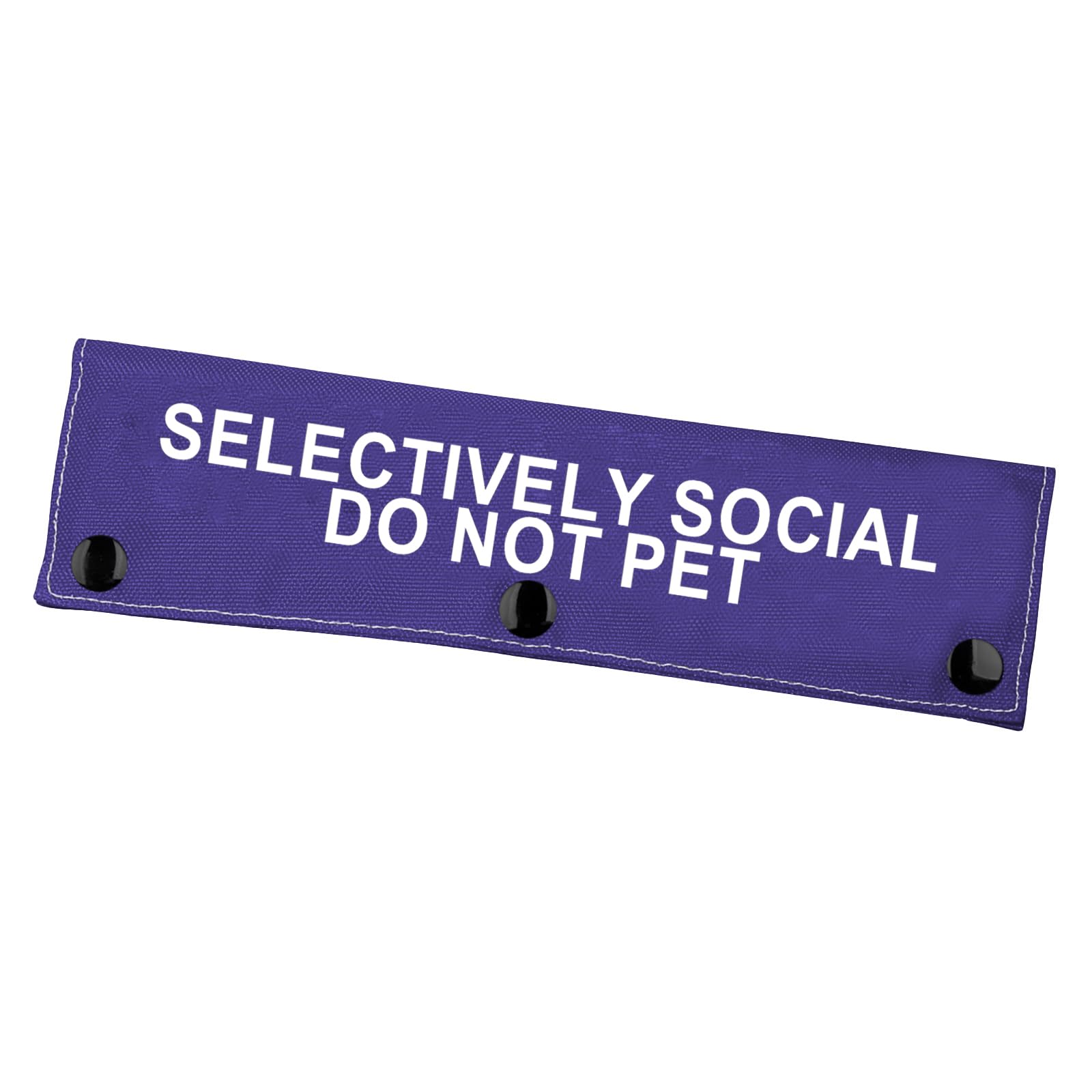 Selectively Social Dog Leash Sleeve Do Not Pet Dog Leash Wrap Social Distancing Dog Patch (Selectively Social)