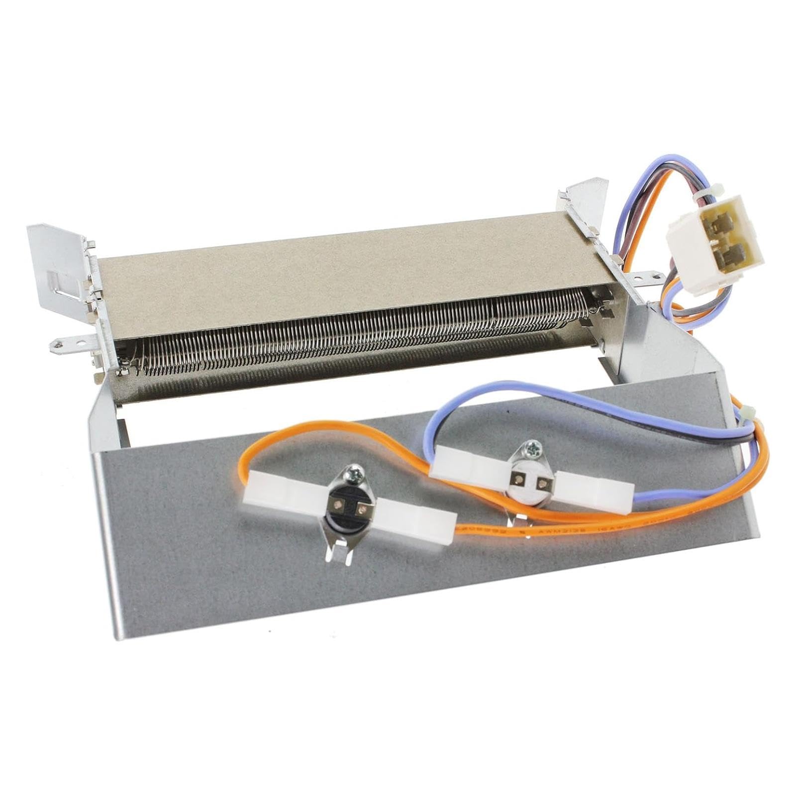 SPARES2GO Heater Element + Thermostats compatible with Hotpoint TCM570 TVM570G TVM570P TCM570G TCM570P TCM580 TCM580G TCM580P Tumble Dryer (2200W)