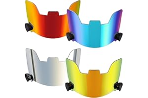 Ceenna 4 Pcs Football Visor for Youth Adult Football Helmet Visor with 16 Clips Lacrosse Helmet Eye Shield