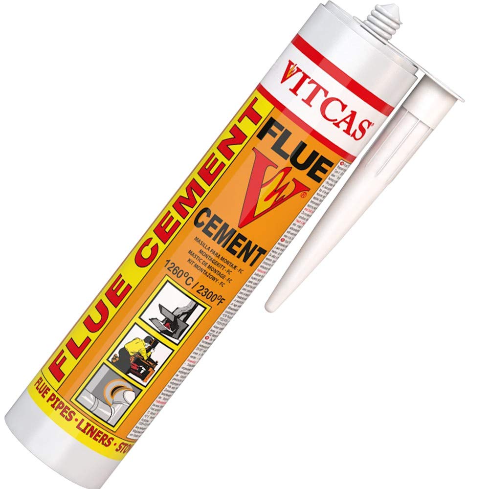 VITCAS FC - FLUE CEMENT 1250°C – Air Setting - Cement Ready Mixed - Heat Resistant Sealant – Quick Drying