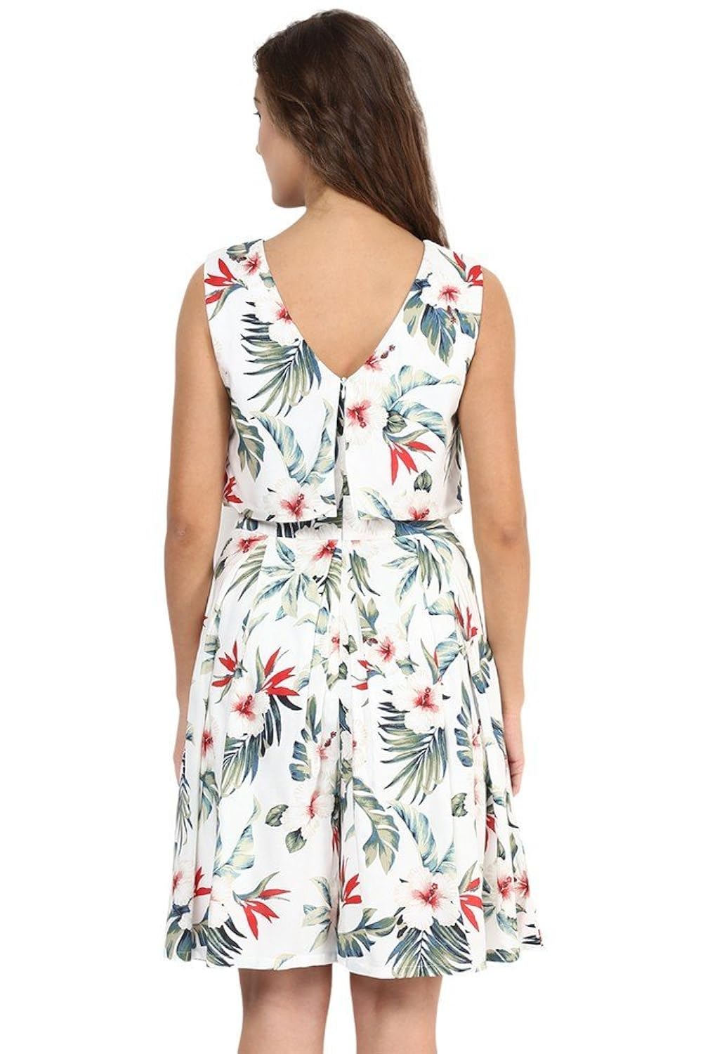 miss chase women's cotton skater playsuit