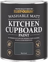 Rust-Oleum Black Kitchen Cupboard Paint Matt Finish 750ml Sand view 7