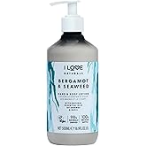 I LOVE Naturals Bergamot and Seaweed Hand and Body Lotion - Moisturizing Lotion for Dry Skin - Coconut Oil and Shea Butter Lotion - 16.9 oz