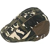 Leucos Ticte Men's Camouflage Newsboy Cap Cotton Driver Outdoor Flat Hat