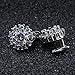 ZS 14g Cubic Zirconia Dermal Anchor Tops and Base Surgical Steel Microdermals Body Piercings (Sunflower)