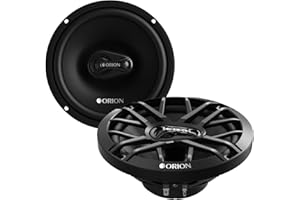 ORION XTR Series XTR65.3 3-Way Coaxial Car Audio System - 6.5” Speakers, Full Range, Enhanced Bass, 400W, 4 Ohms, Easy Installation, Polypropylene Cone W/Butyl Rubber Surround (Pair)