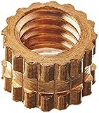 Uxcell a16041800ux0826 M3 x 3mm x 4.3mm Brass Injection Molding Knurled Threaded Insert Nuts