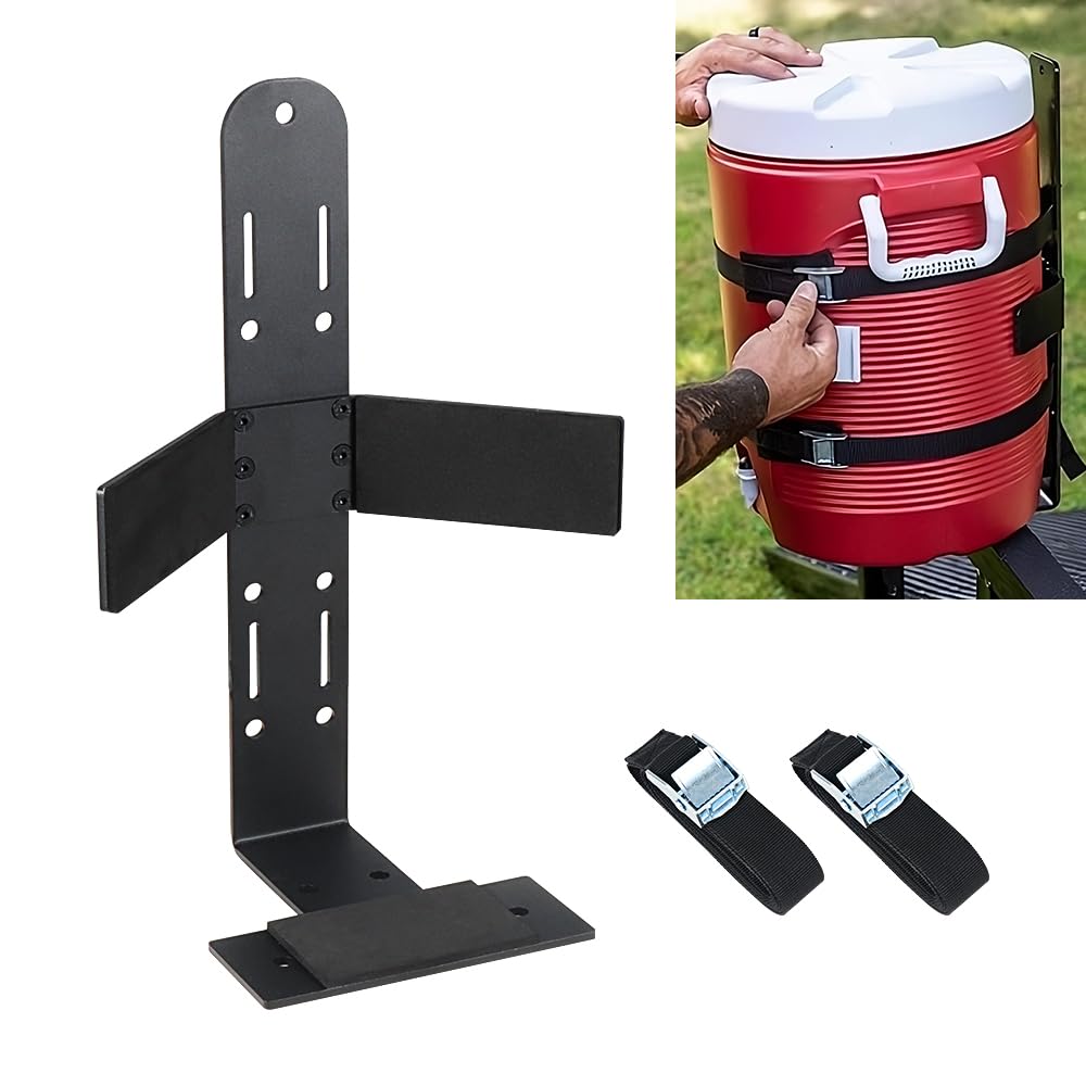 Photo 1 of LCGP 5 Gallon Water Cooler Holder Rack for Open Landscape Trailers, Trucks, Tractors, Utvs with Beds and Some Lawn Mowers
