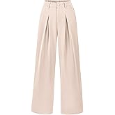 BTFBM Women High Waist Palazzo Pants Spring 2026 Casual Wide Leg Trousers Loose Work Office Business Suit Pant Pockets