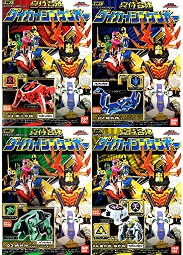 Amazon Co Jp ミニプラ シンケンジャーロボシリーズ 真侍合体 ダイカイシンケンオー シンケンオーのみ 4種セット ホビー 通販