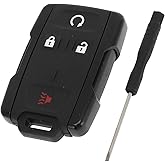 VekAuto Key Shell Case for Chevrolet Silverado for GMC Sierra 1500 2500 3500 2014-2020 Keyless Entry Remote Key Fob Replaceme