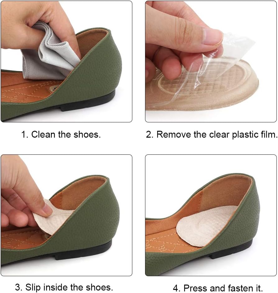 Beautulip Gel Heel Cup Leg Length Discrepancy Heel Cushion Shock Absorb Ankle Pain Sever's Disease Relieve Women's 7-12 / Men's 6-11: Health & Personal Care