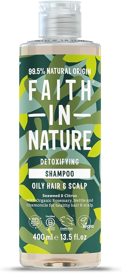 Faith In Nature Seaweed & Citrus Shampoo 400 ml - Oily Hair Detox Vegan Cruelty