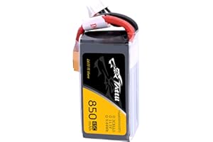 TATTU 850mAh 11.1V 45C 3S LiPo Battery Pack with XT30 Plug for Multirotor FPV 150 180 Size Quadcopter