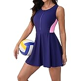 beautyin Womens One Piece Swim Dress Athletic Swimsuits Modest Bathing Suit 2026 Zip Up Swimdress