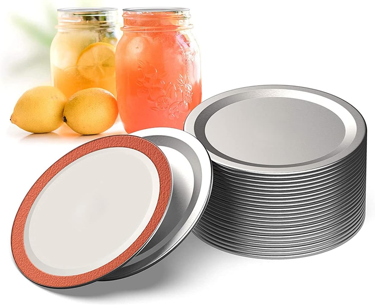 72 Pcs Ball Regular Mouth Canning Lids, 70mm Mason Jar Canning Lids