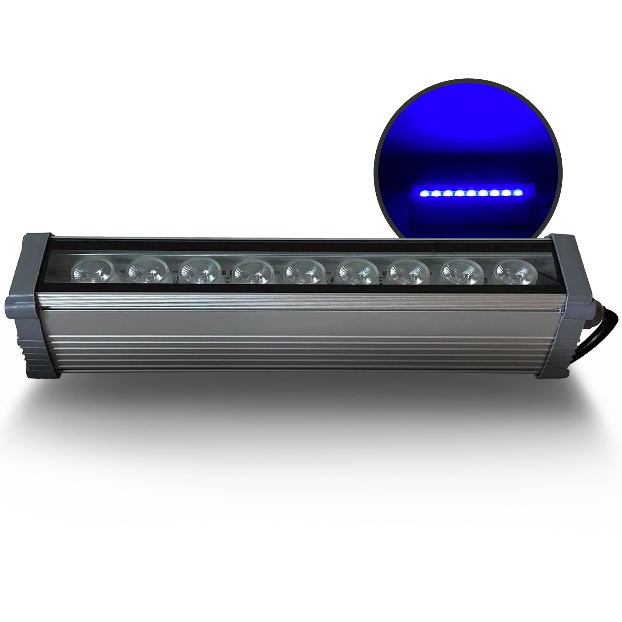 LedRica Indoor and Outdoor Lights, Modern Garden and Wall Lights, Weather-Resistant Indoor and Outdoor Wall Lights, Wall Washers with IP65 Waterproof Driver, Includes Hardware, Blue, 9 Watts