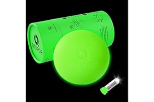OTIIPOR Lacrosse Ball Glow in The Dark Official Size Lacrosse Training Equipment for Night Practice Perfect Lacrosse Gifts for Boys and Girls(2 Pcs)