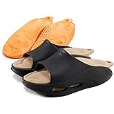 ACIKI Recovery Sandals with 2 Replaceable Insoles - 2025 Arch Support Slippers for Men & Women, Orthopedic Open-Toe Walking Shoes for Plantar Fasciitis, Heel & Back Pain Relief, Sports & Daily Wear