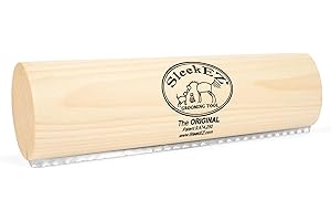 SleekEZ Deshedding Grooming Tool | Horse Brush Deshedder for Horse Grooming Kit | Pet Hair Removal Tool | Curry Comb | Deshedding Brush | Shedding Comb | Works on All Hair Types | Made in USA