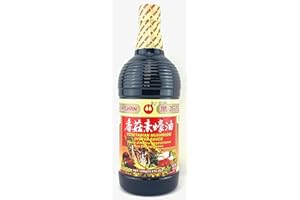 Wan Ja Shan Vegetarian Mushroom Oyster Sauce, 33.8 fl. oz. VEGAN. NON-GMO. NO MSG ADDED. 100% Naturally Brewed. No Chemical S