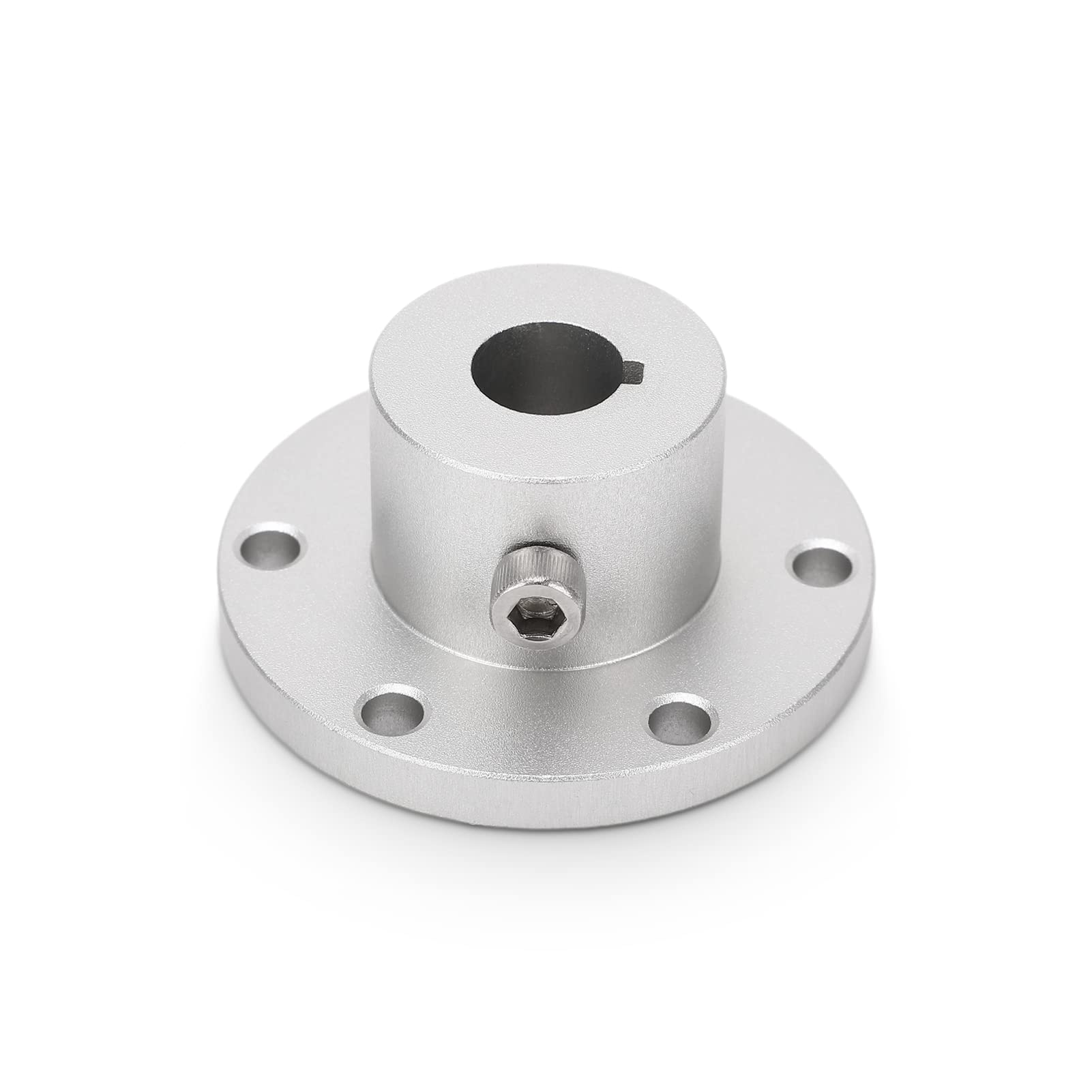 Elprico RC Key Hub Shaft Coupling, High Temperature Resistant Aluminium Alloy RC Key Hub Shaft Coupling, Silver Easy to Install RC Coupling Connector for Connecting the Motor to the Wheel