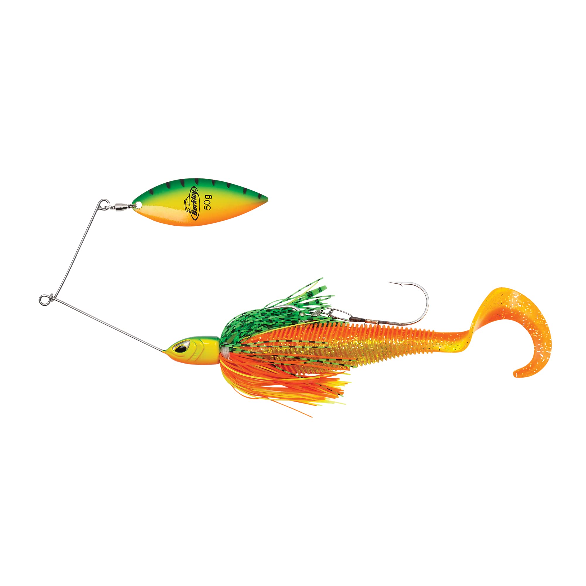 Berkley Zilla Spinnerbait, Fishing Hook, Hard Lures, PredatorFishing, Pike, Unisex, Firetiger, 25g | 180mm